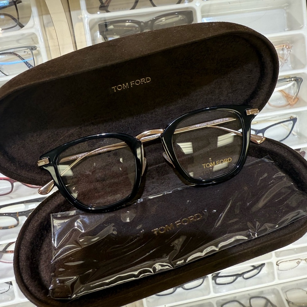 Tom Ford Black and Gold Glasses